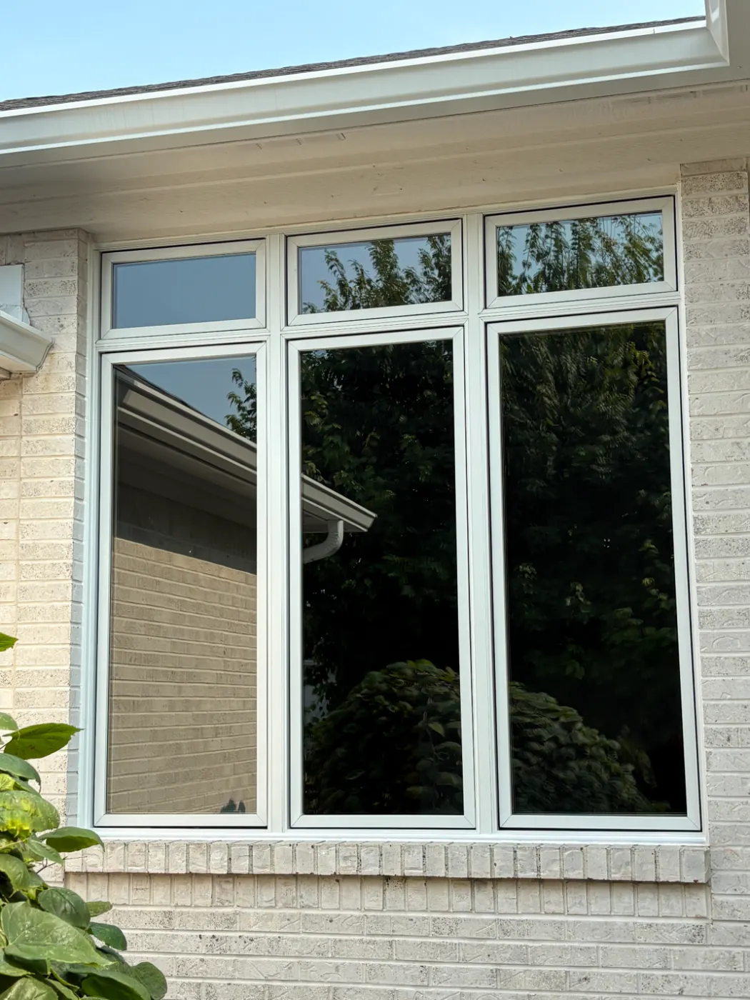 Storm-damaged window documented in Brendonwood